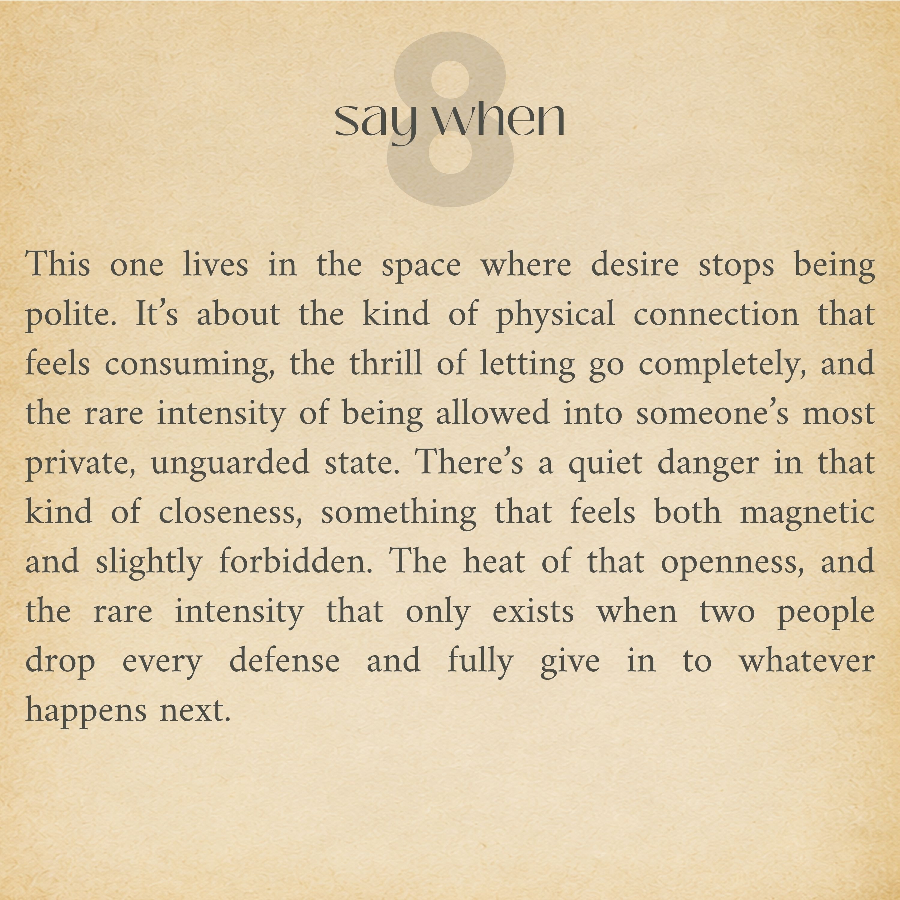say when – song notes