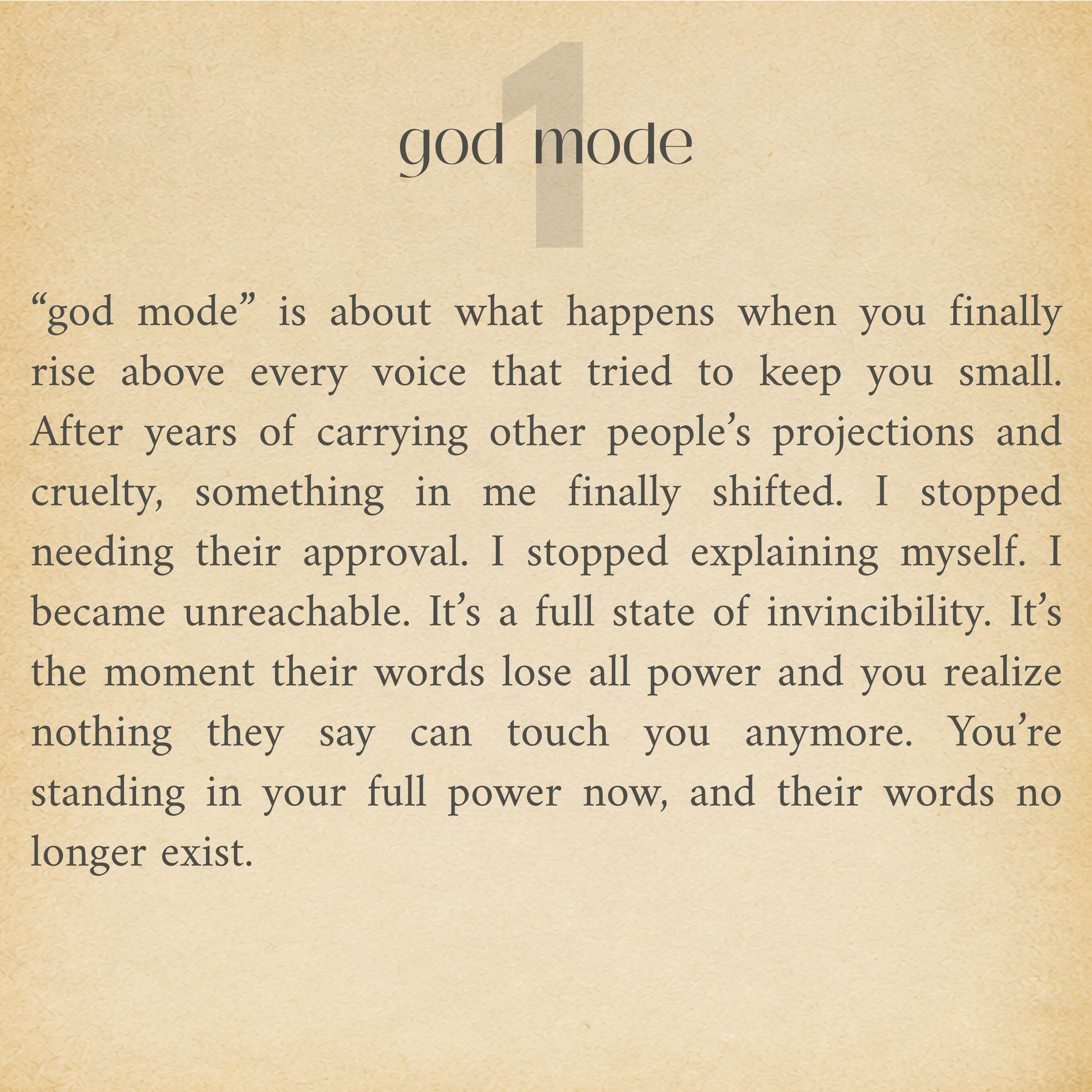 god mode – song notes
